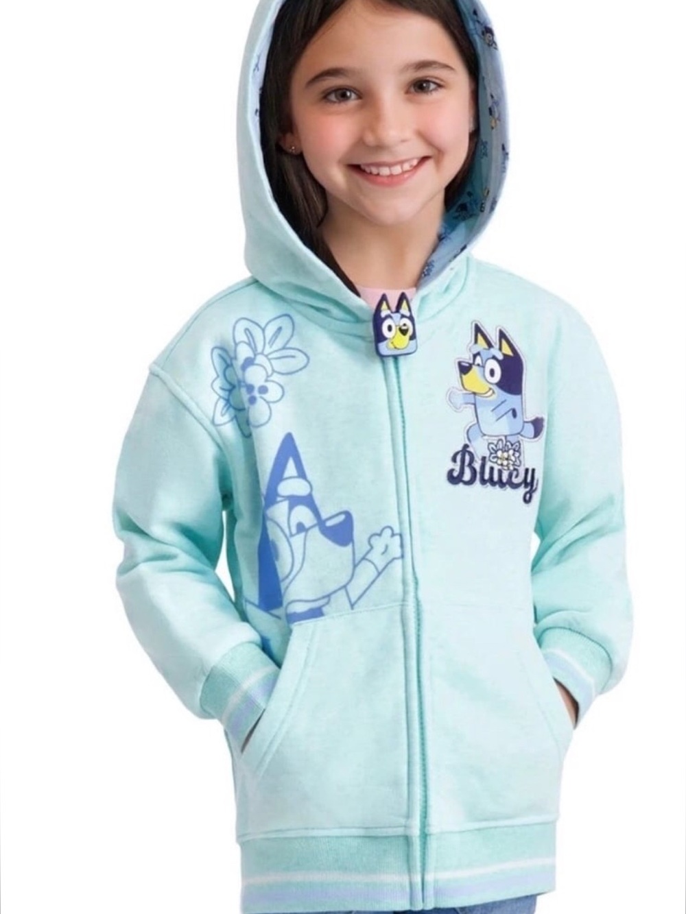 Girls' Hooded Bluey Jacket Size 6-6X